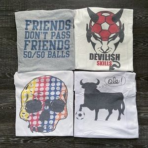 Soccer Graphic Tees | Bundle of 4 🔥